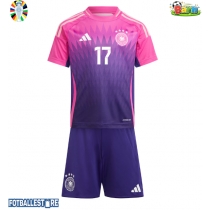 Tyskland Florian Wirtz #17 Bortedraktsett Barn EM 2024 Kortermet (+ Korte bukser)